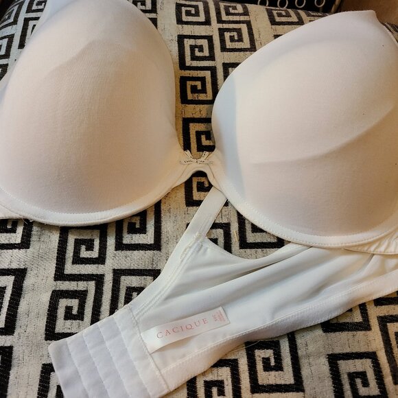 CACIQUE / Boost Plunge light cream bra / 50C - Picture 3 of 5
